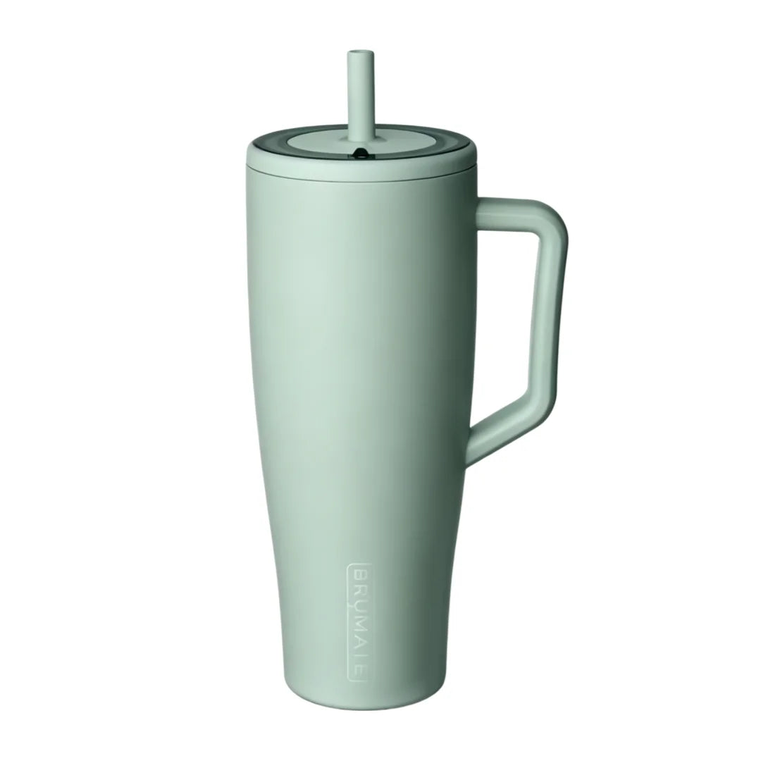 Brümate Era 40oz Tumbler with Handle and Straw Leakproof Insulated Stainless Steel Water Bottle Cup Holder Friendly Travel Mug Softsip
