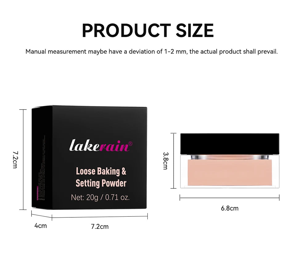 ibcccndc Loose Setting Powder for Oil Control and Matte Finish