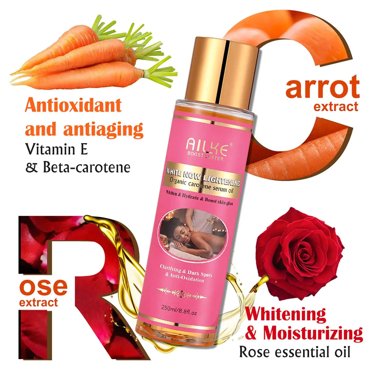 AILKE Natural Skin Brightening Set for Dark Spots and Acne