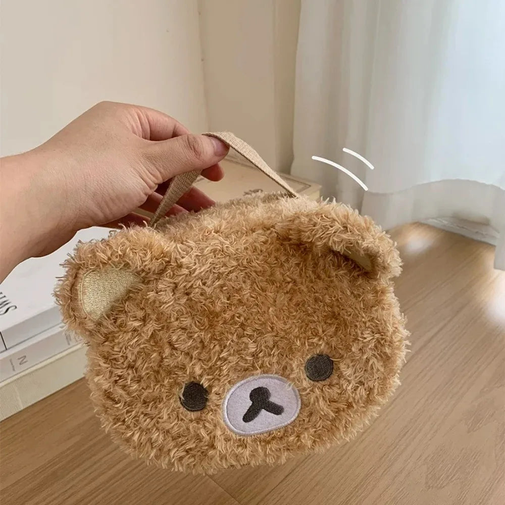 Plush Bear Anime Cosmetic Bag Jewelry Storage Organizer Pouch
