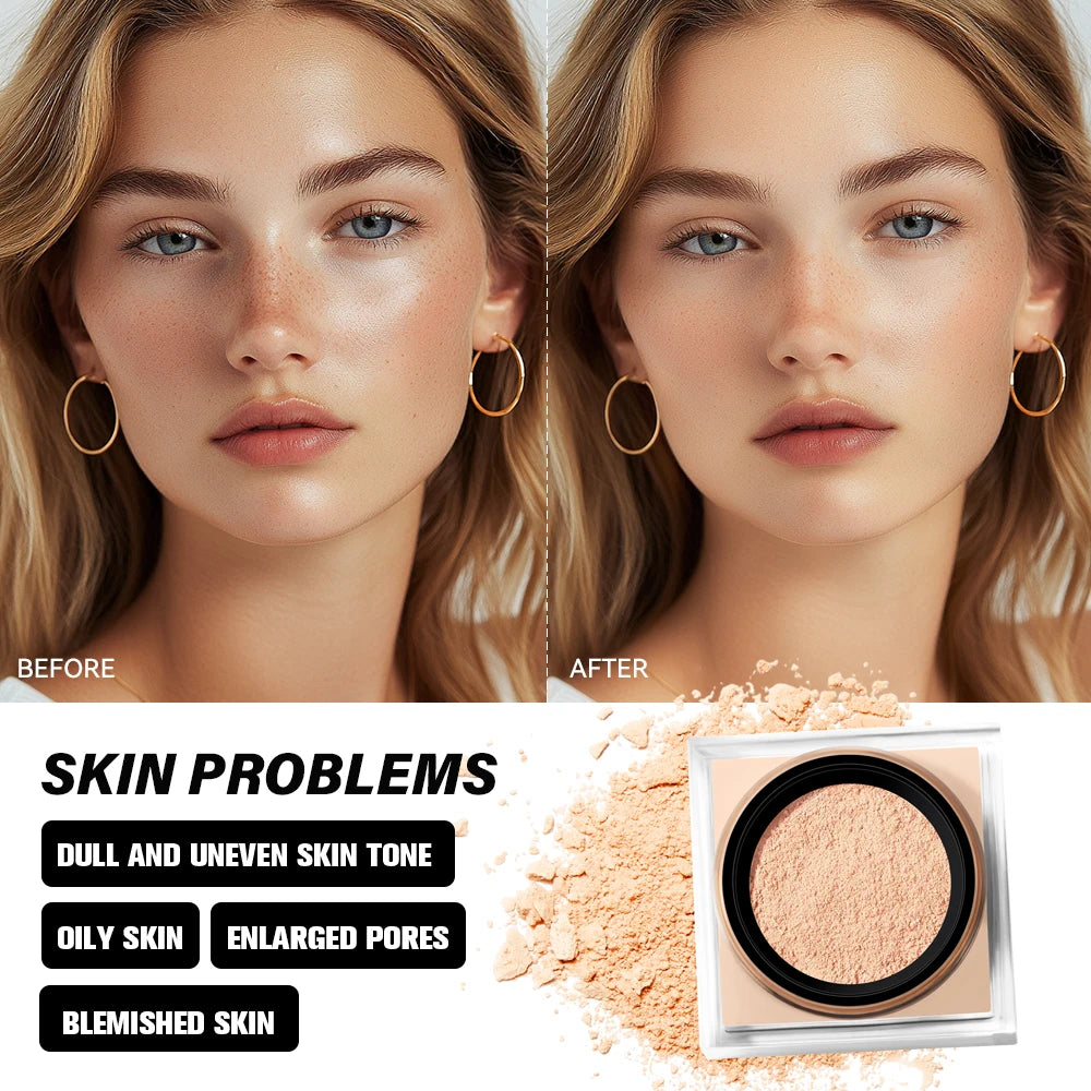 ibcccndc Loose Setting Powder for Oil Control and Matte Finish