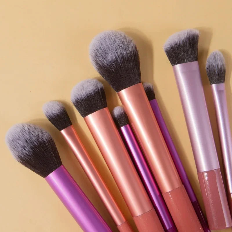 Synthetic Makeup Brush Kit for Foundation Blush and Eyeshadow