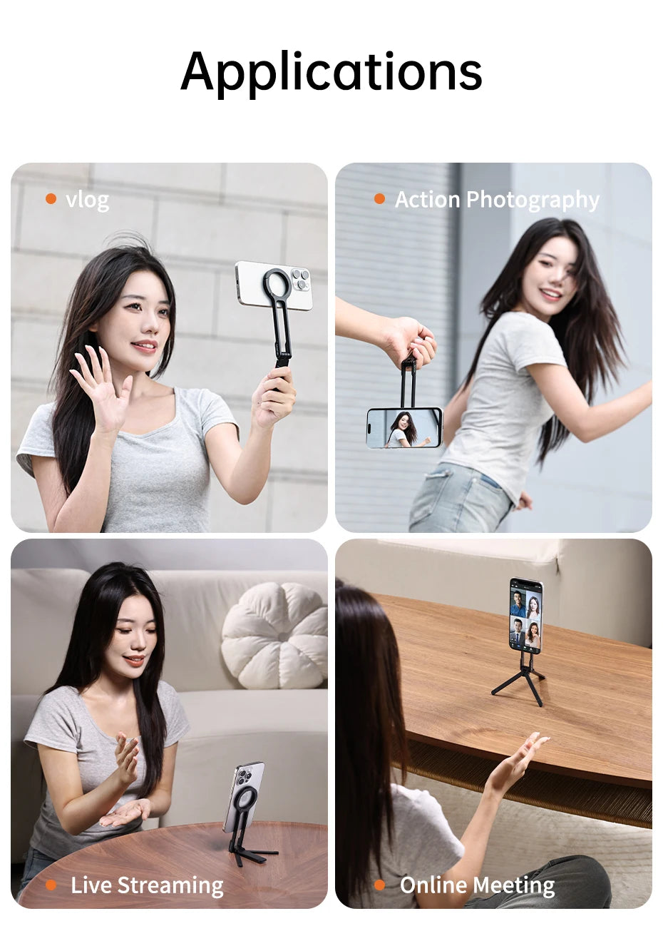 Ulanzi MA30 MagSafe Magnetic Phone Tripod Holder For iPhone Vlogging