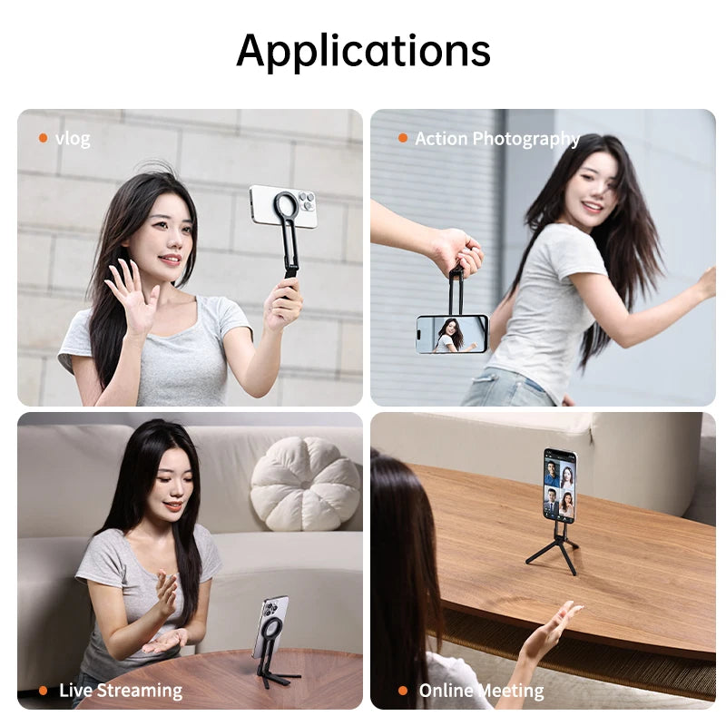 Ulanzi MA30 MagSafe Magnetic Phone Tripod Holder For iPhone Vlogging