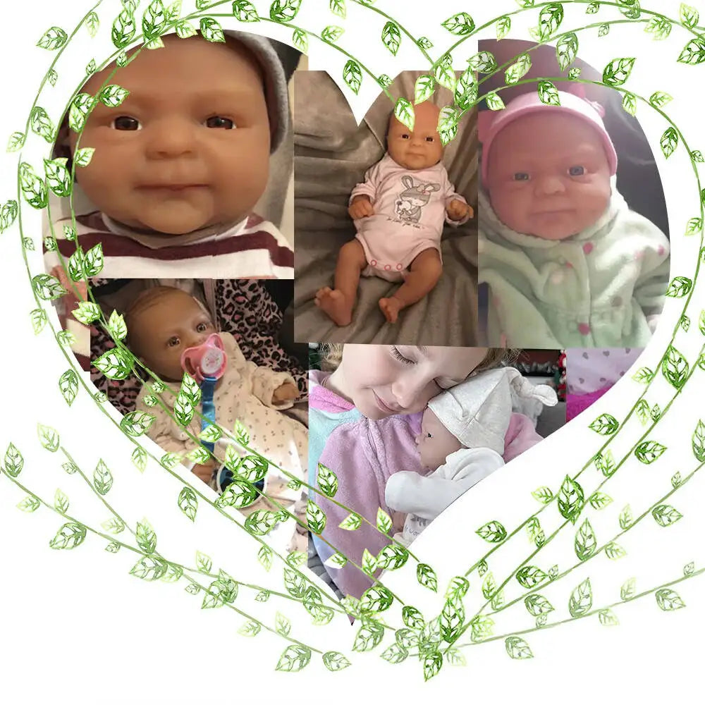 IVITA 14inch 1.65kg Full Body Silicone Bebe Reborn Doll Soft Lifelike Baby DIY Blank Toys Realistic Girl Baby Dolls for Children