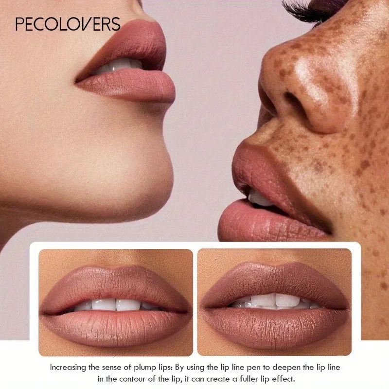 Matte Lip Liner Pencil Smooth Fine Tip For Long Wear