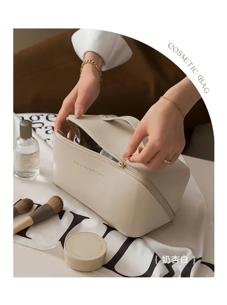 Travel Makeup Organizer Cosmetic Toiletry Bag With Zipper Storage