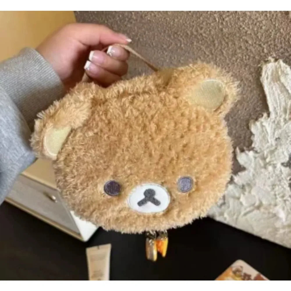 Plush Bear Anime Cosmetic Bag Jewelry Storage Organizer Pouch