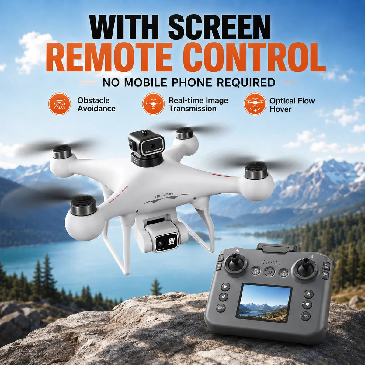 ZNLYRION S116 RC Drone Featuring Brushless Motor WiFi Camera