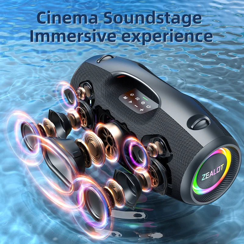 ZEALOT Waterproof Portable Bluetooth Speaker With Deep Bass