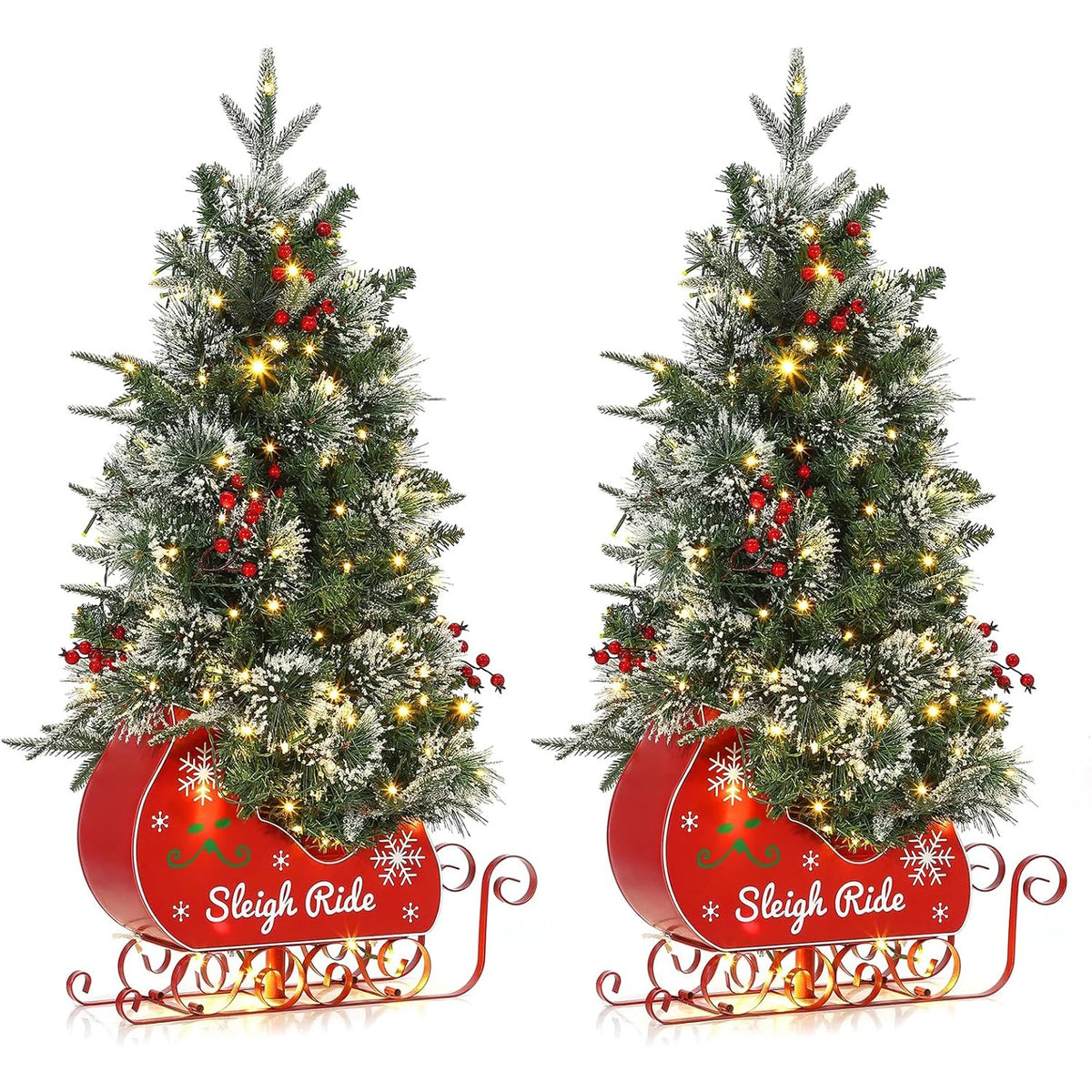 Pre Lit Artificial Desktop Christmas Tree With Led Lights