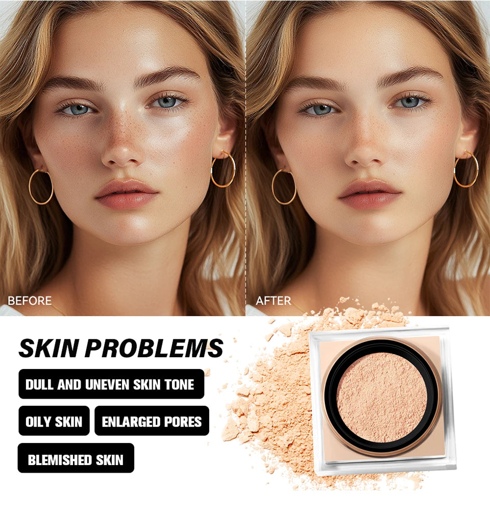 ibcccndc Loose Setting Powder for Oil Control and Matte Finish