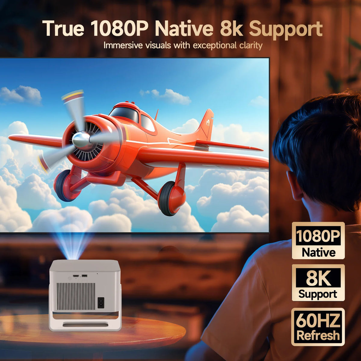 Magcubic HY350Max Native 1080P Portable Projector With Auto Focus