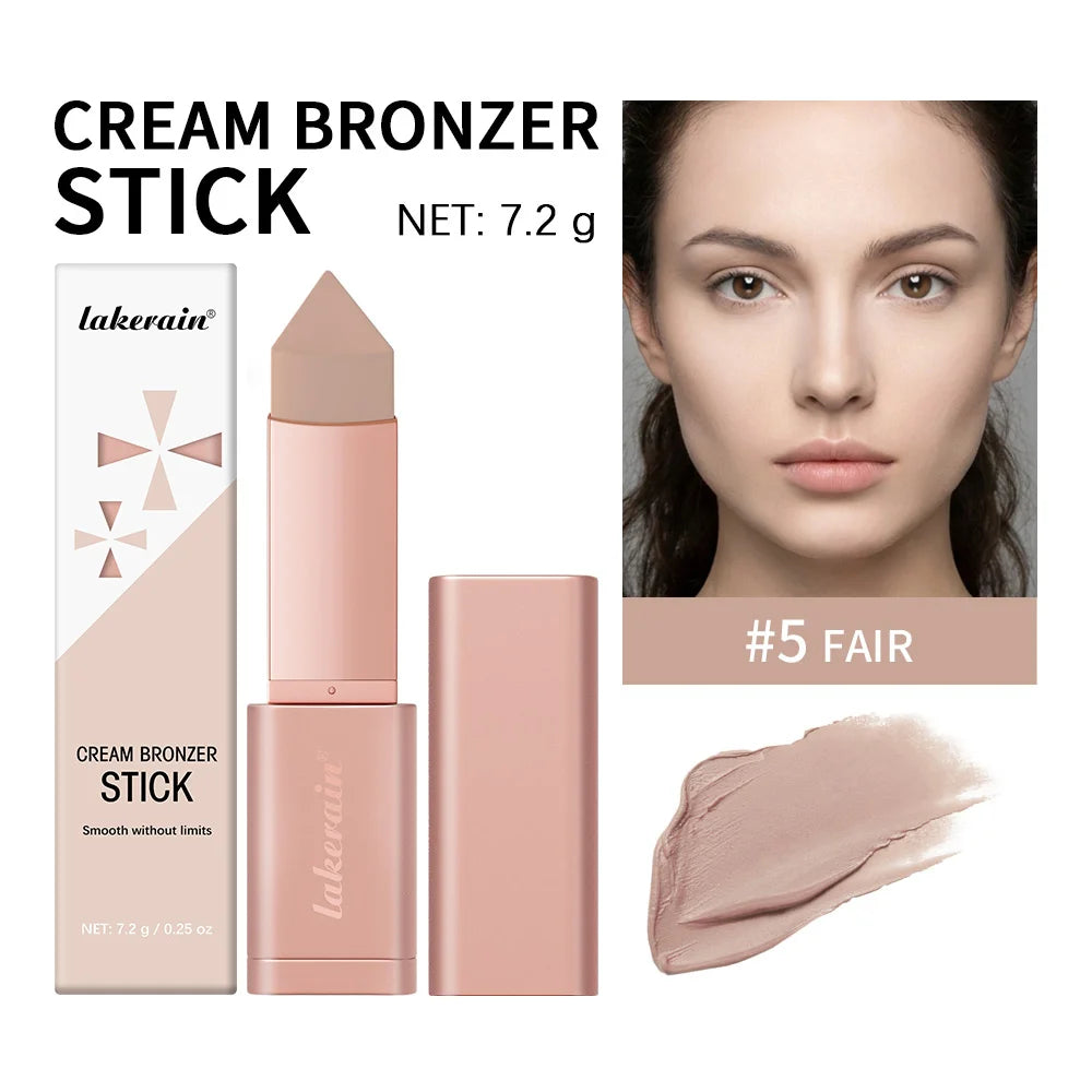 Lakerain Cream Bronzer Stick for Smooth Face Contouring