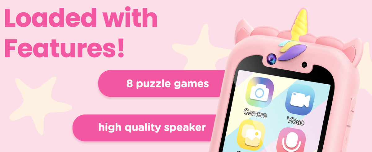 Educational Kids Smart Phone Toy With Touch Screen Learning