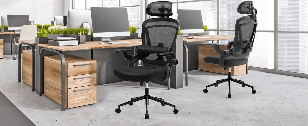 JHK High Back Mesh Office Chair With Adjustable Lumbar Support