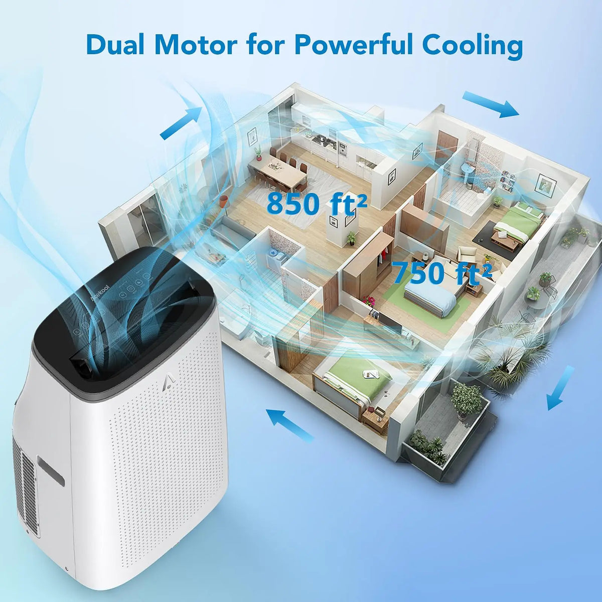 15000 Btu Portable Air Conditioner Cooling Dehumidifier With Remote