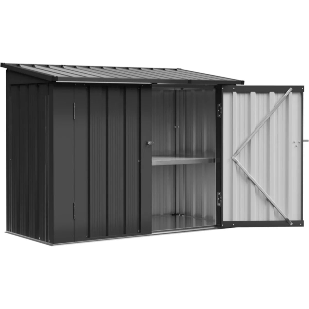 Nordivale Outdoor All Weather Storage Cabinet With Lockable Doors