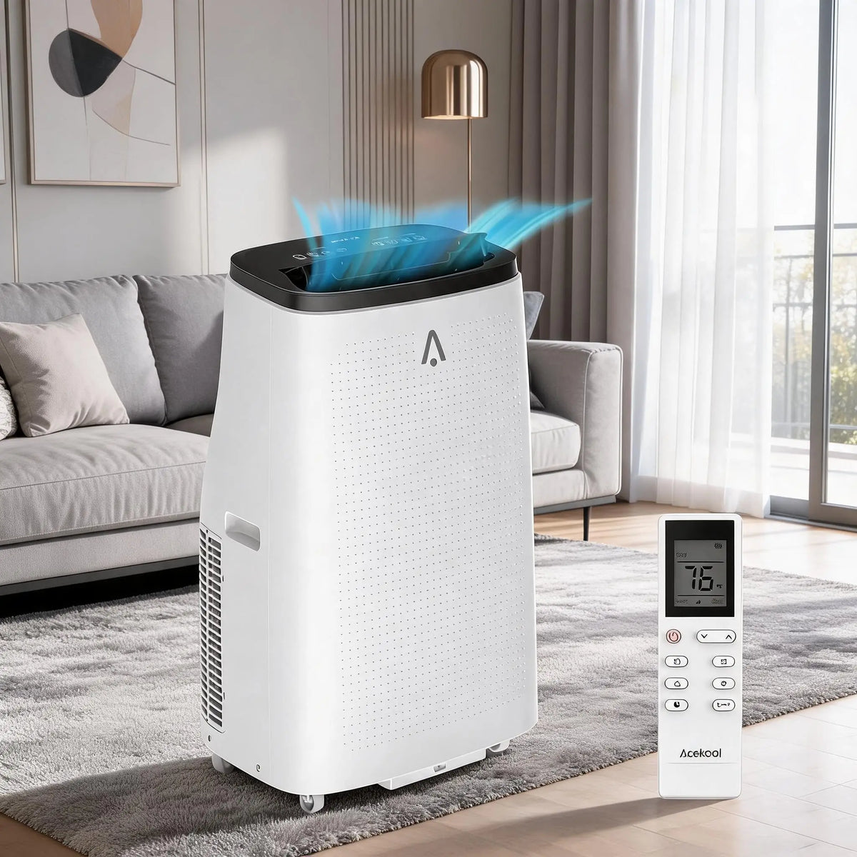 15000 Btu Portable Air Conditioner Cooling Dehumidifier With Remote