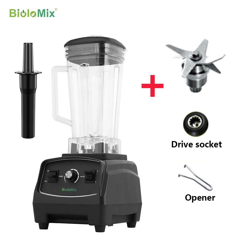 Biolomix Heavy Duty Commercial Blender Mixer Juicer 3HP 2200W