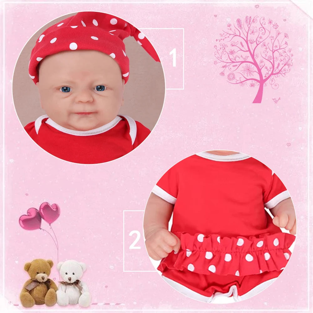 IVITA 14inch 1.65kg Full Body Silicone Bebe Reborn Doll Soft Lifelike Baby DIY Blank Toys Realistic Girl Baby Dolls for Children