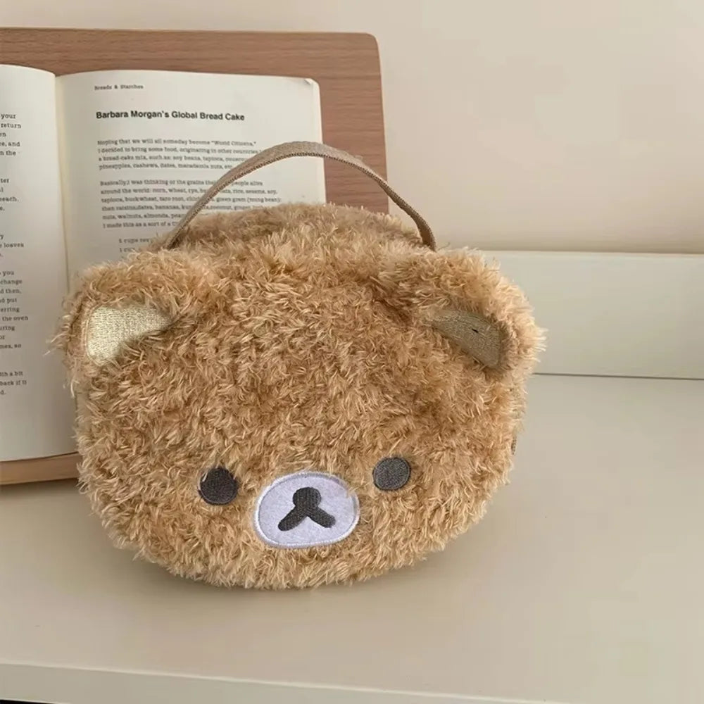 Plush Bear Anime Cosmetic Bag Jewelry Storage Organizer Pouch