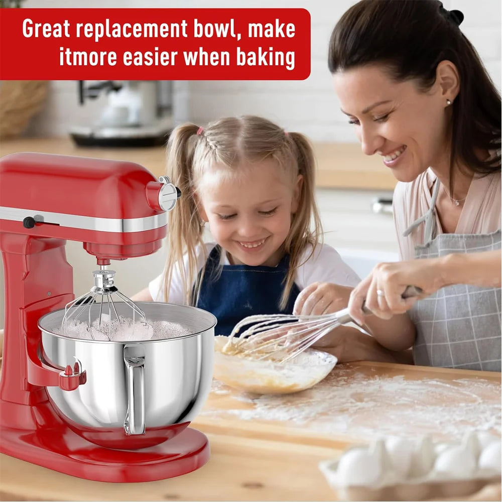 Bowl-Lift Stand Mixer Bowl With Lid Compatible With 600