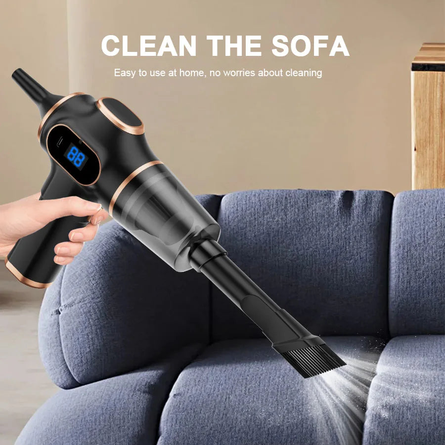 High Power Wireless Mini Vacuum Cleaner For Car Home Office