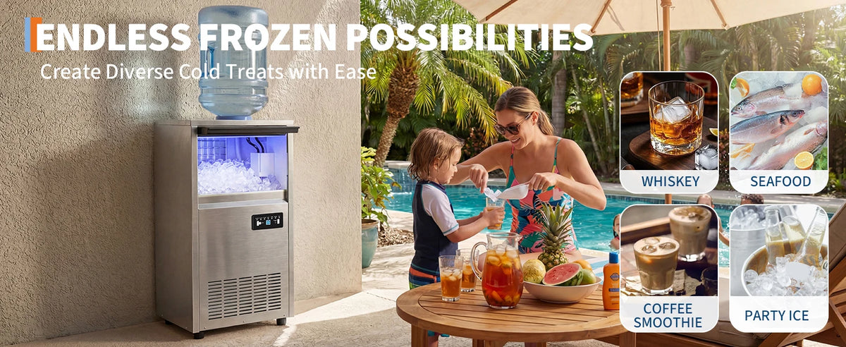 Commercial Ice Maker 120 Lbs Per Day T90FT Premier