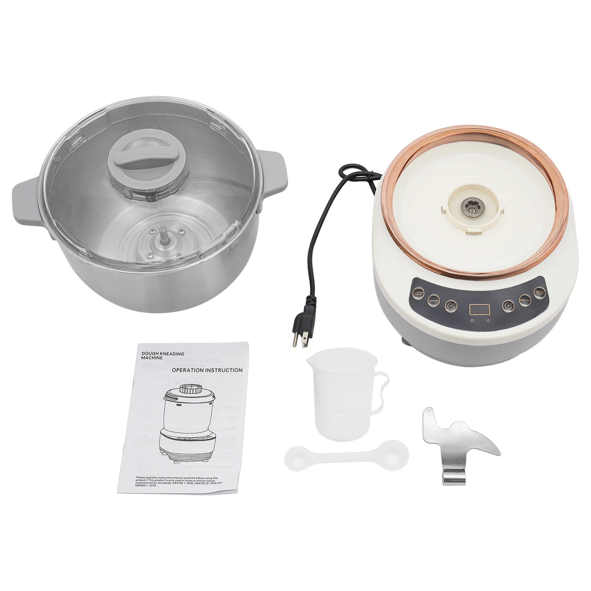 200W Electric Dough Maker With Ferment Function 304 Stainless Steel