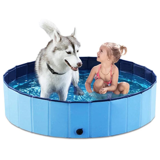 Portable Foldable Dog Swimming Pool Bathing Tub Grooming Station