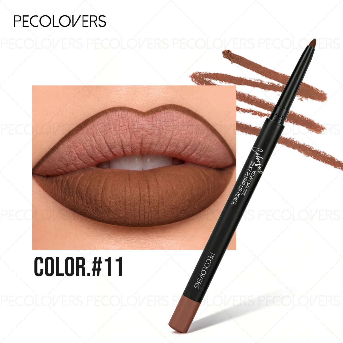 Matte Lip Liner Pencil Smooth Fine Tip For Long Wear