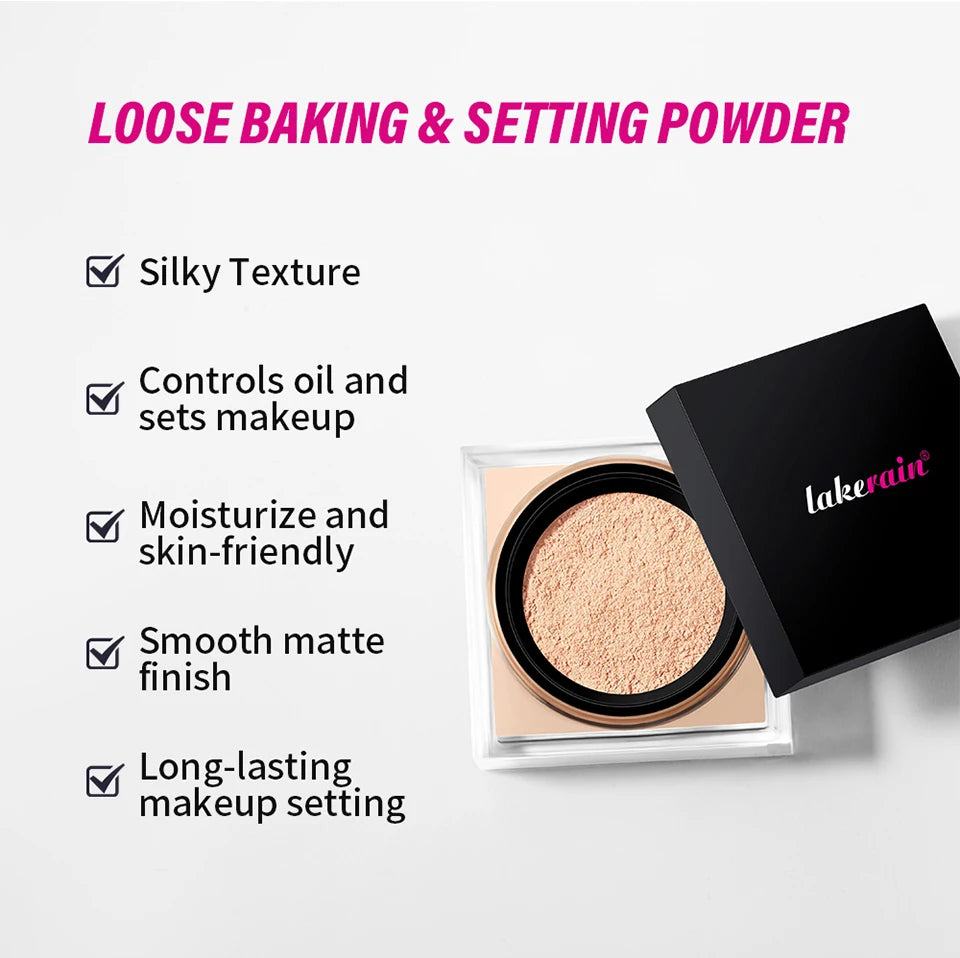 ibcccndc Loose Setting Powder for Oil Control and Matte Finish