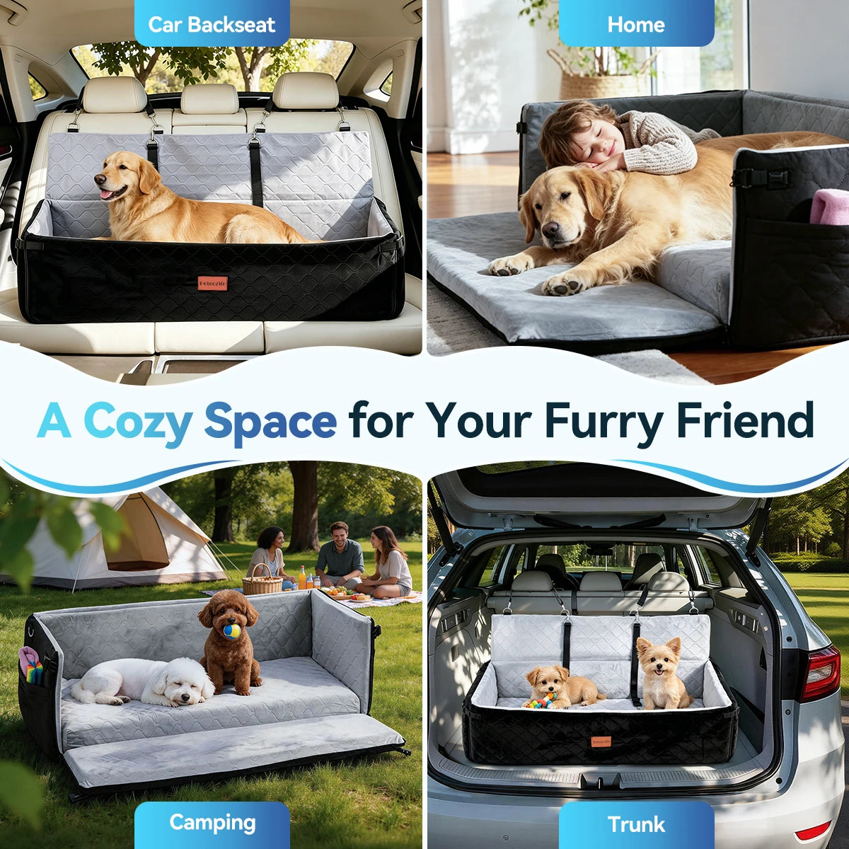 Domipet Extra Large Dog Car Seat Booster