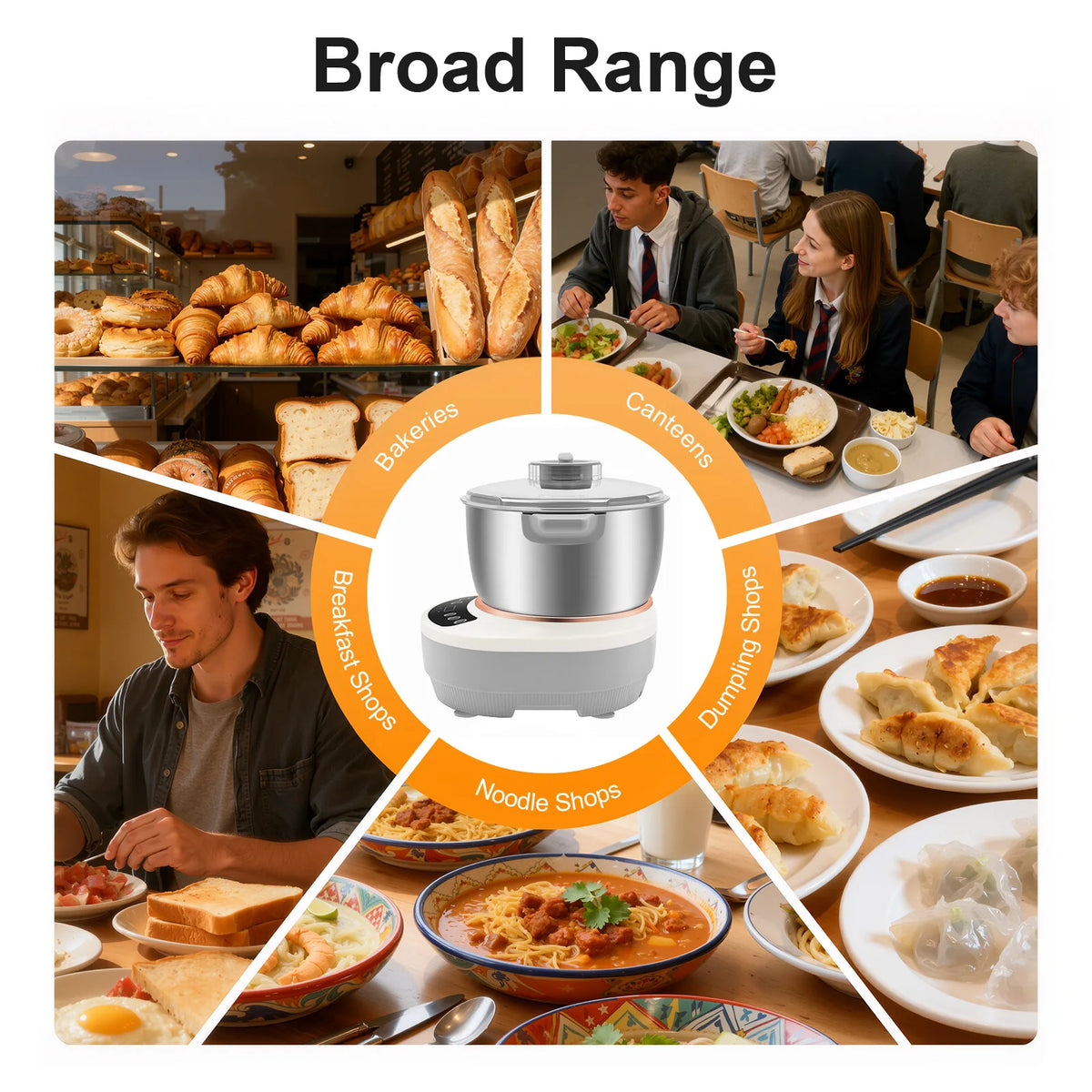 200W Electric Dough Maker With Ferment Function 304 Stainless Steel