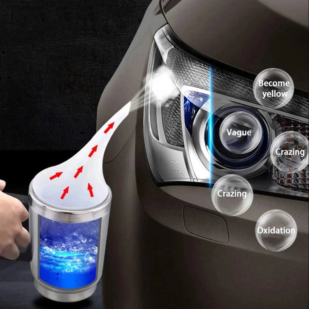 Headlight Polishing Kit Auto Headlight Renovator Light Restoration 300ml Polish
