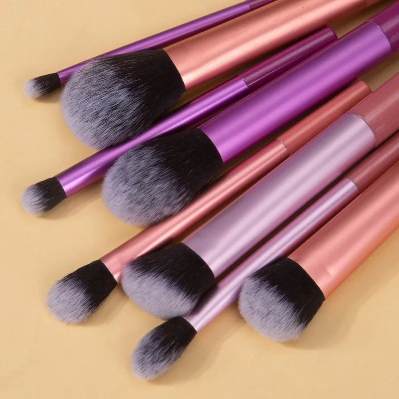 Synthetic Makeup Brush Kit for Foundation Blush and Eyeshadow