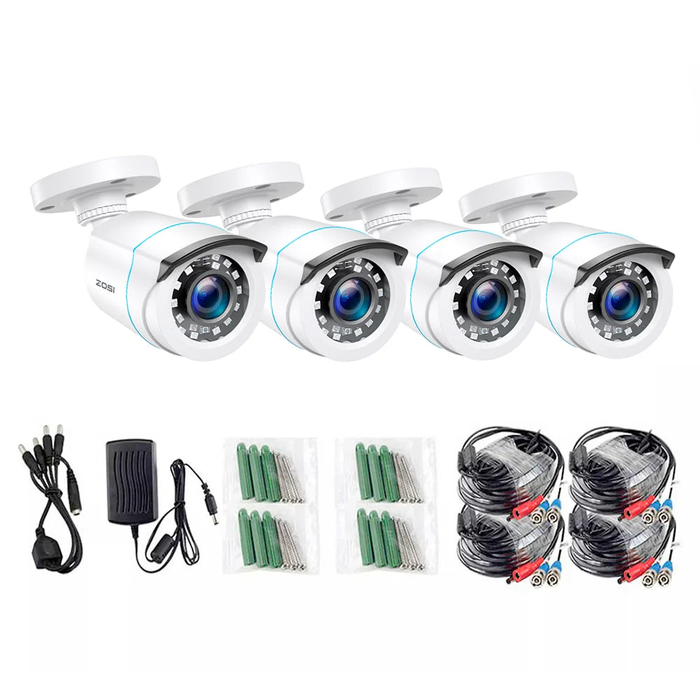 Zosi 1080P Hd Tvi Bullet Security Camera Outdoor Indoor