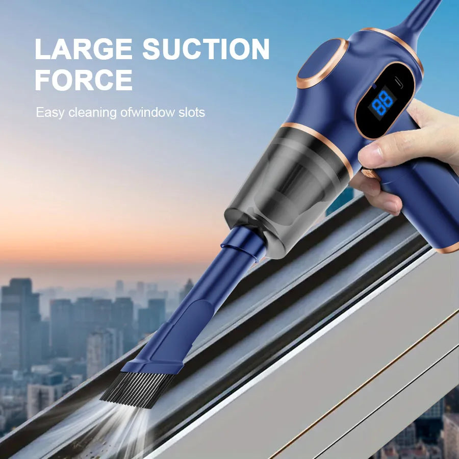 High Power Wireless Mini Vacuum Cleaner For Car Home Office