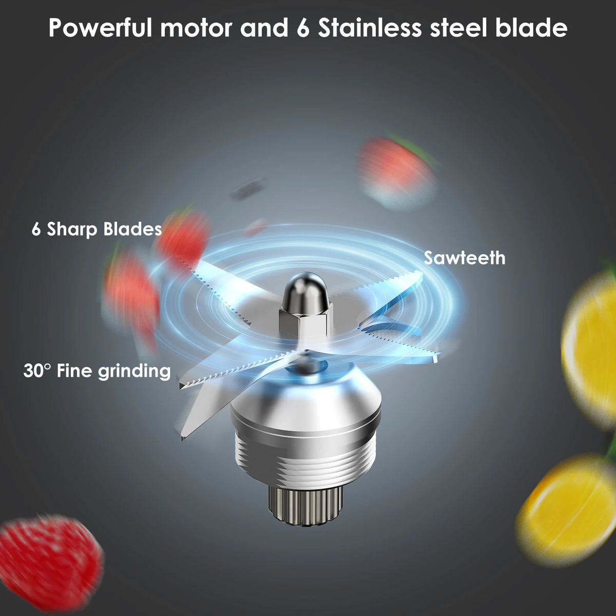 Biolomix Heavy Duty Commercial Blender Mixer Juicer 3HP 2200W