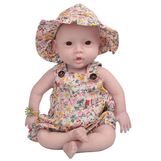 18.5-inch 3000g Realistic Silicone Reborn Baby Doll 100% Silicone Newborn Girl Toy for Children's Doll Collection