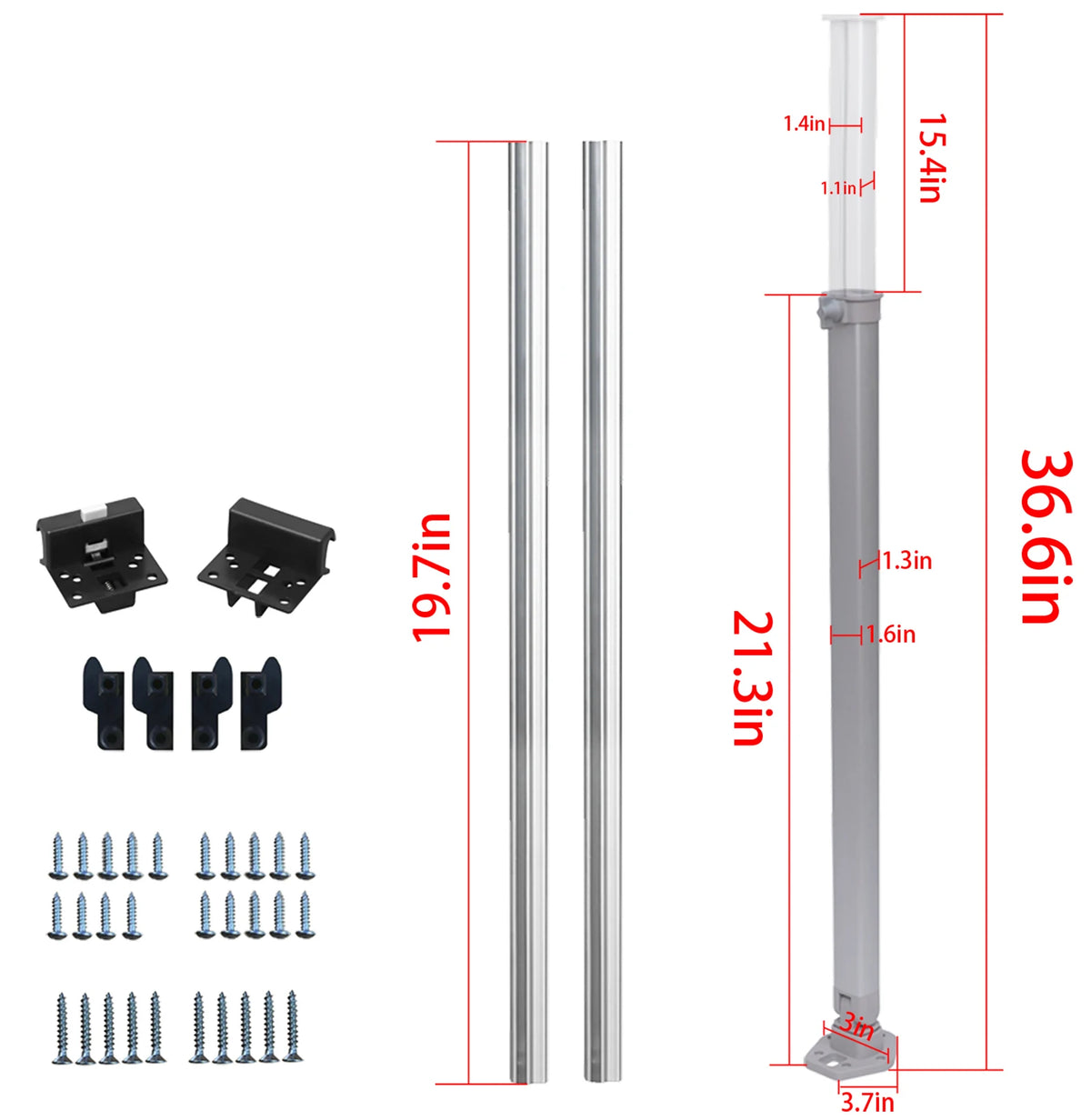 HWHongRV Adjustable Telescopic Folding Camper Table Legs