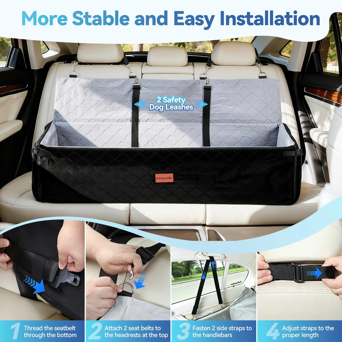 Domipet Extra Large Dog Car Seat Booster