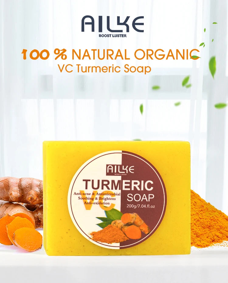 AILKE Organic Turmeric Skincare Kit for Brightening and Hydration
