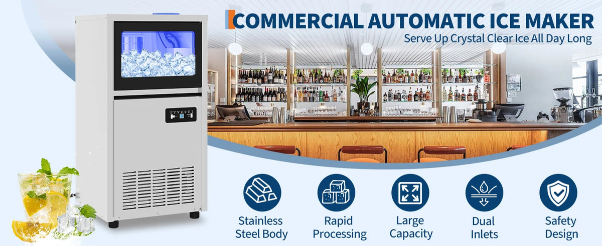 Commercial Ice Maker 120 Lbs Per Day T90FT Premier
