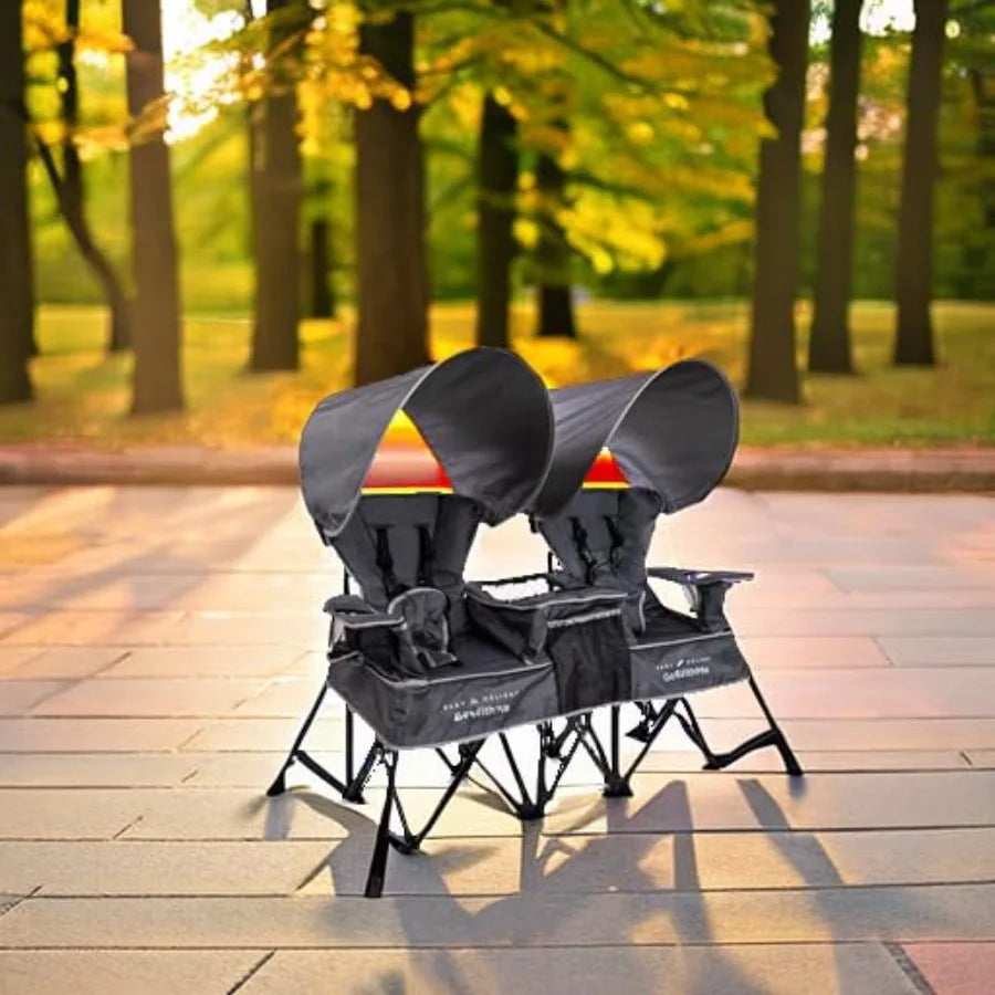 XIUWO Go With Me Duo Deluxe Portable Double Kids Chair