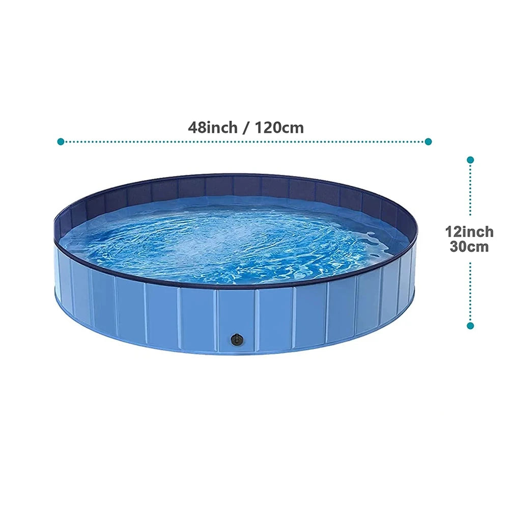 Portable Foldable Dog Swimming Pool Bathing Tub Grooming Station