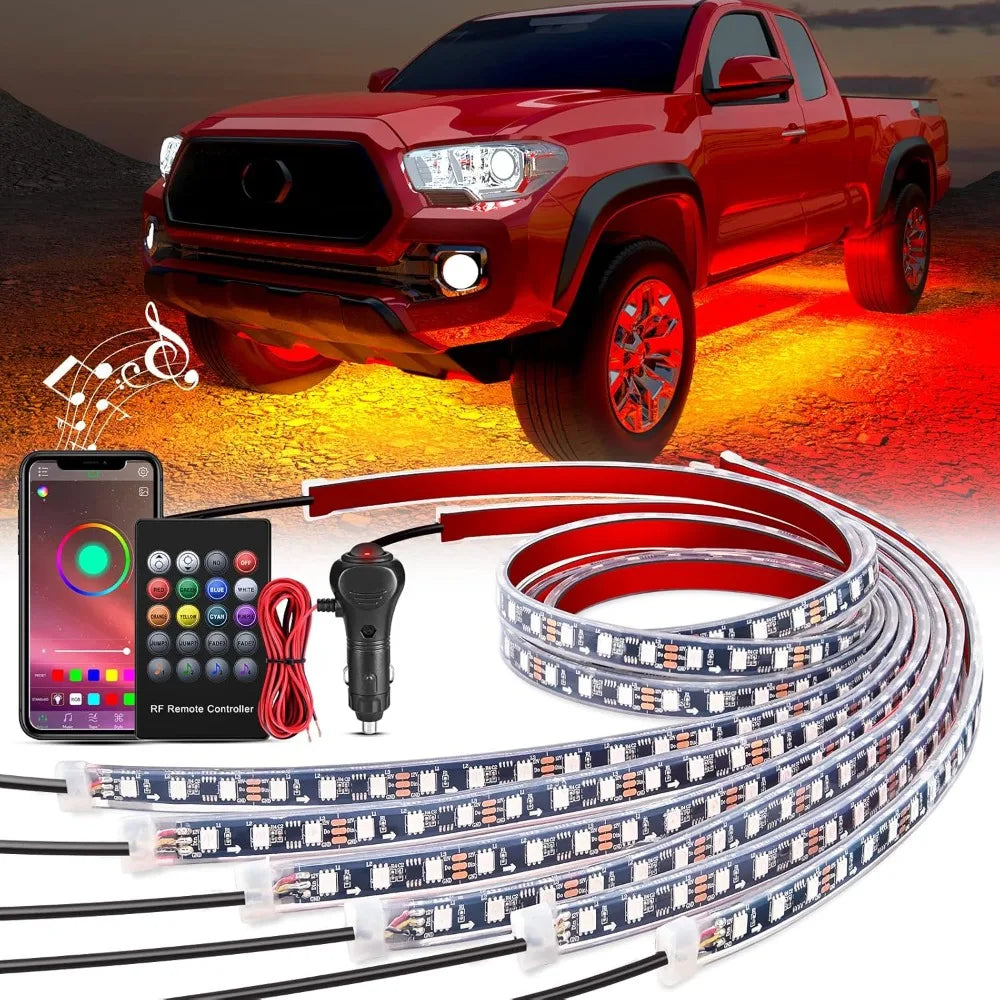 Nilight Car Underglow Neon Strip Lights With App Remote