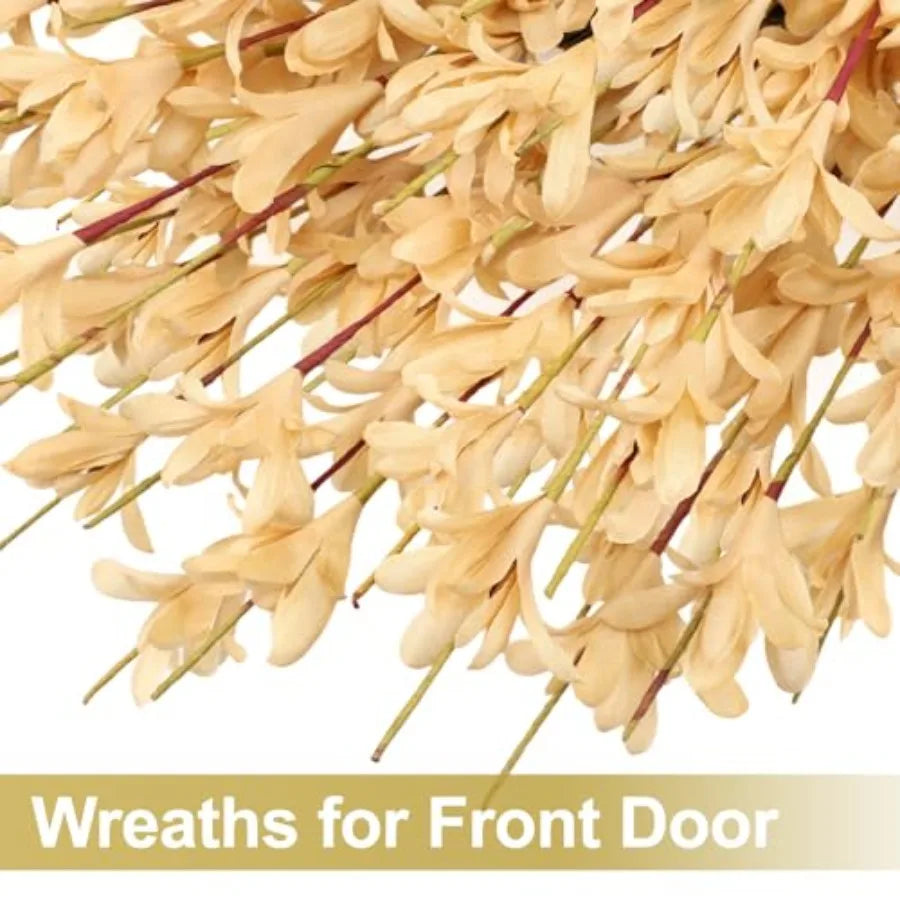 SHXI Realistic Fall Front Door Garland With Timer Function Lights