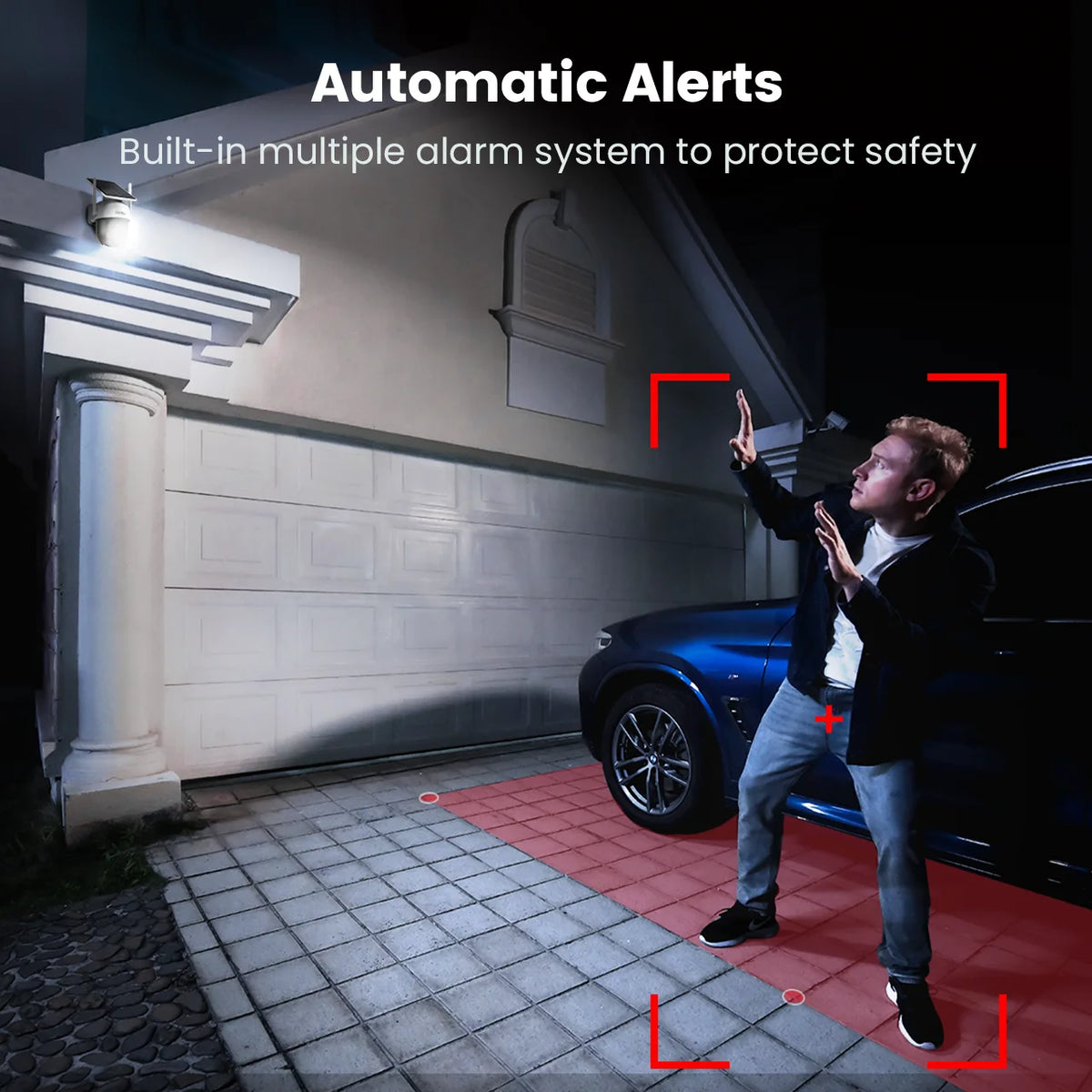 Dekco 3MP Wire-Free Solar Wifi Security Camera With Pt